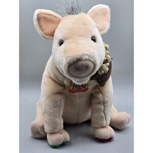 Babe and Friends Vtg 1998 Pig Plush 14” Interactive Talking w/ Mice Equity Toys